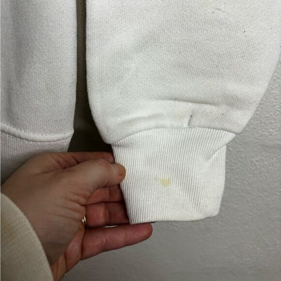 Vintage 90s Mackinac island pullover sweatshirt men’s size medium white - Picture 5 of 8